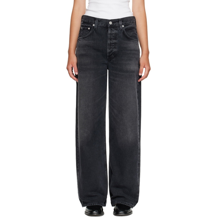 Photo: Citizens of Humanity Black Ayla Baggy Jeans