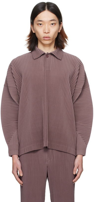 Photo: HOMME PLISSÉ ISSEY MIYAKE Purple Monthly Color January Polo