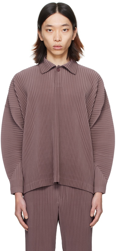 Photo: HOMME PLISSÉ ISSEY MIYAKE Purple Monthly Color January Polo