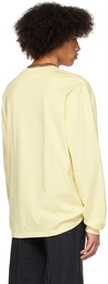 LU'U DAN SSENSE Exclusive Yellow Serpent Emblem Long Sleeve T-Shirt