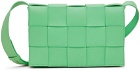 Bottega Veneta Green Intreccio Cassette Bag