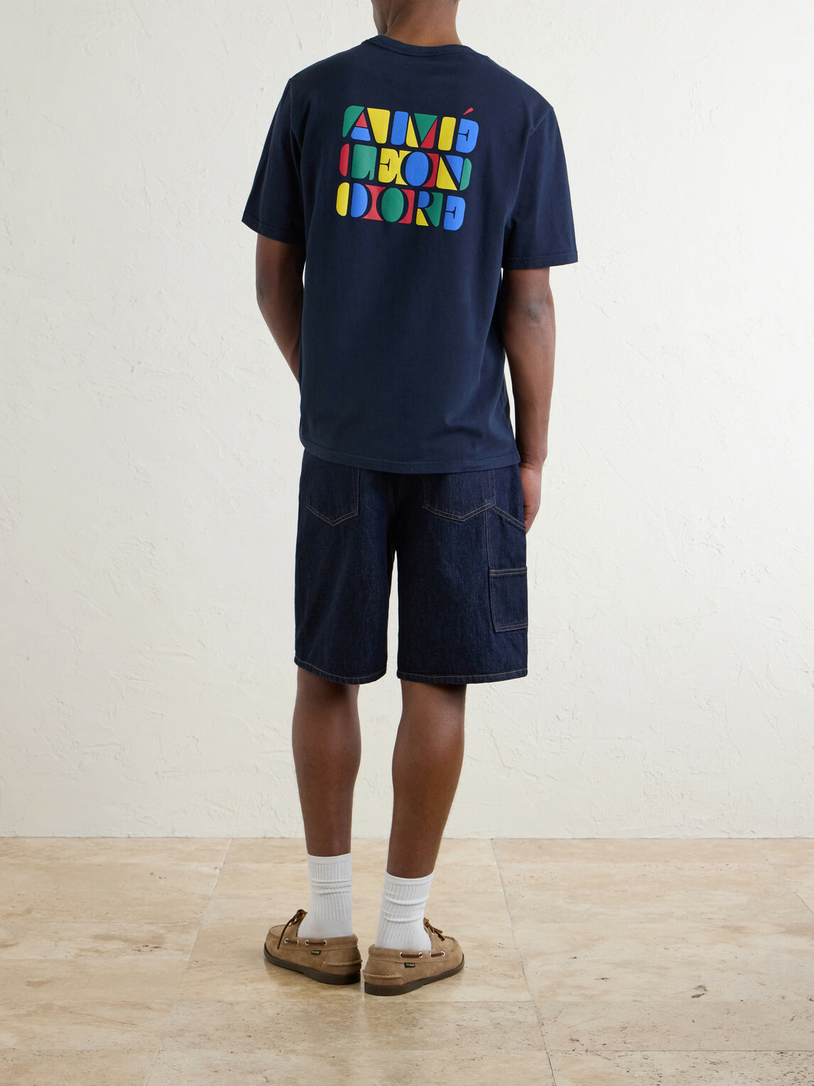 Aimé Leon Dore - Logo-Print Cotton-Jersey T-Shirt - Blue