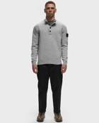 Stone Island Maglieria Tagliata T Shirt/Piq Grey - Mens - Half Zips