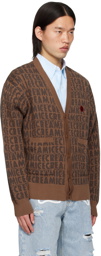 ICECREAM Brown Text Cardigan