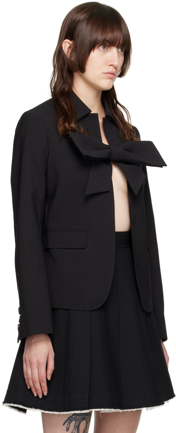 Shushu/Tong SSENSE Exclusive Black Bow Jacket Shushu/Tong