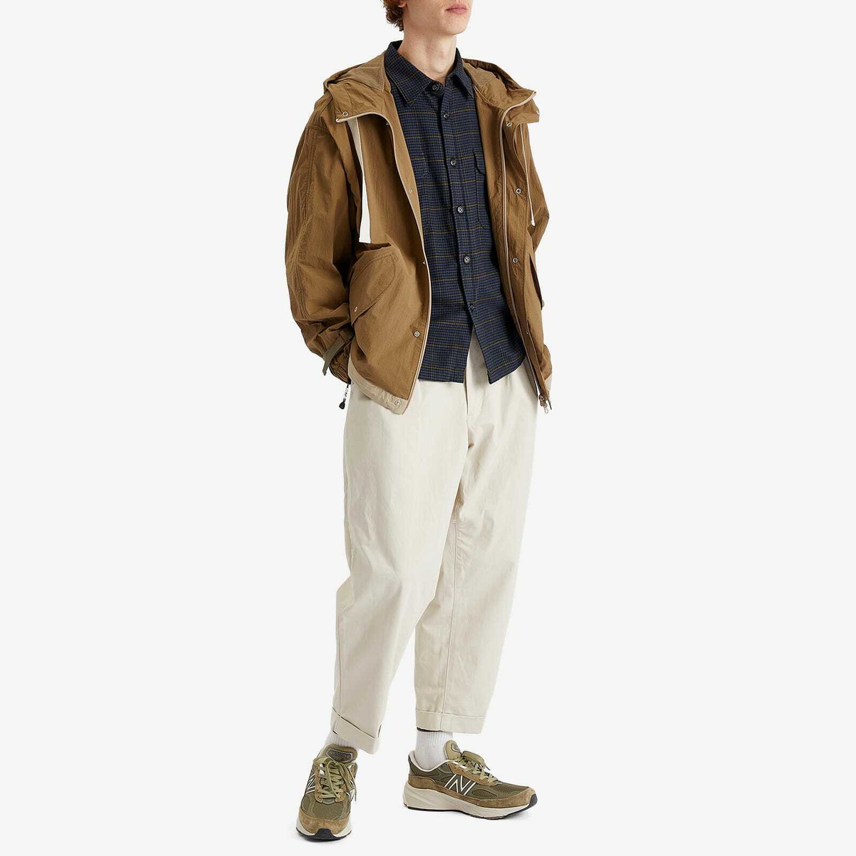Merely Made Men's Trekking Wind Parka Jacket in Peanut Brown