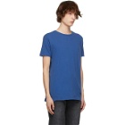 Ksubi Blue Distressed Seeing Lines T-Shirt