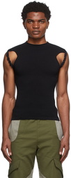 Dion Lee Black & Navy Cotton Tank Top