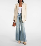 Stella McCartney Faux suede wedge espadrilles