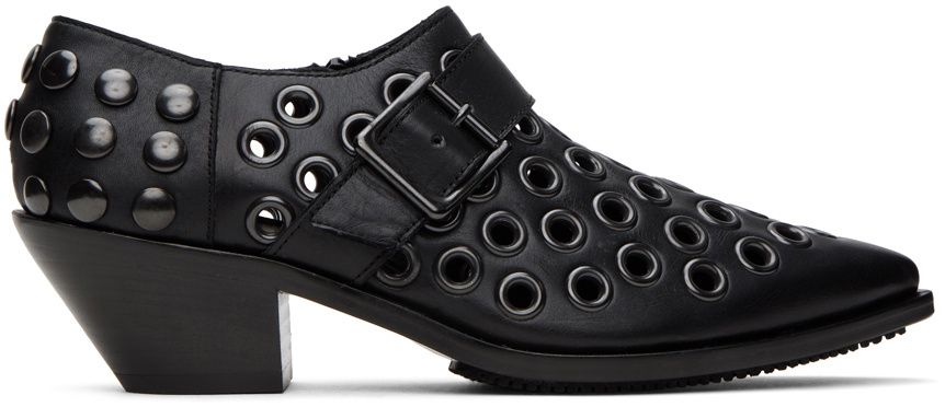 Junya Watanabe Black Harness Low Heels Junya Watanabe