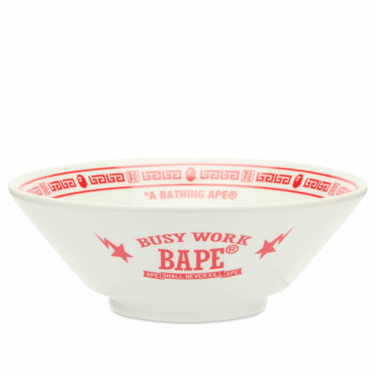 A Bathing Ape Men's Ramen Bowl in White 