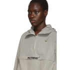 Polythene* Optics Grey Half-Zip Windbreaker Jacket