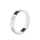 Gucci Men's Icon Thin Band Ring in 18K White Gold