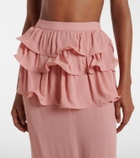 Adriana Degreas Ruffled maxi skirt
