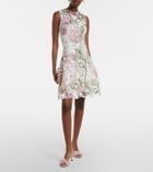 Oscar de la Renta Embroidered cocktail dress