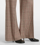 Chloé Prince of Wales check wide-leg pants