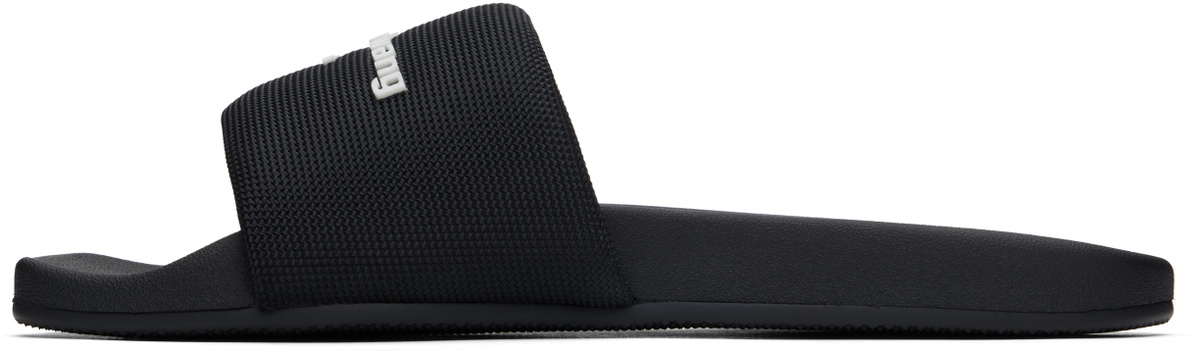 Alexander Wang Black AW Pool Slides