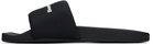 Alexander Wang Black AW Pool Slides