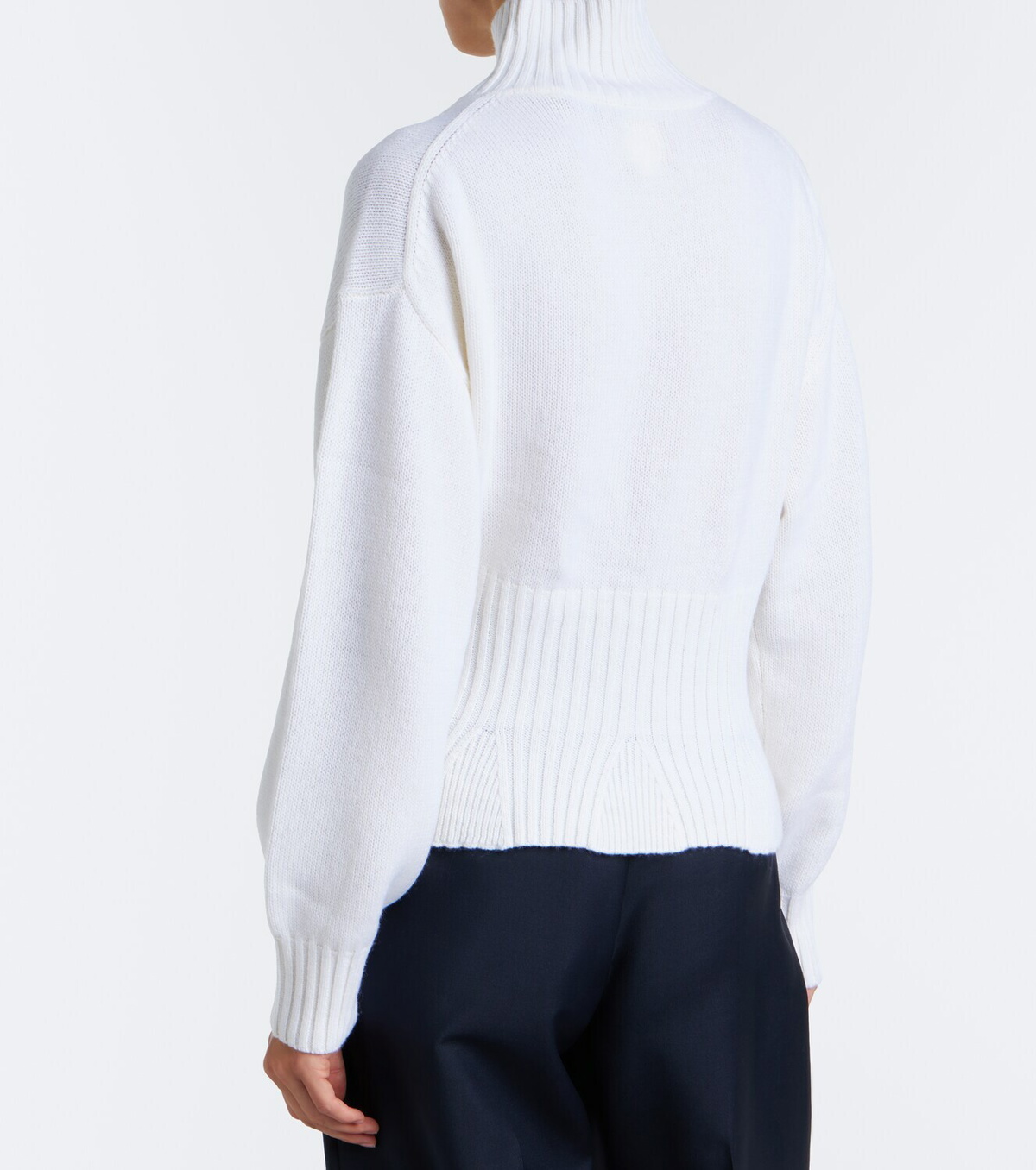 Jardin des Orangers Wool and cashmere mockneck sweater