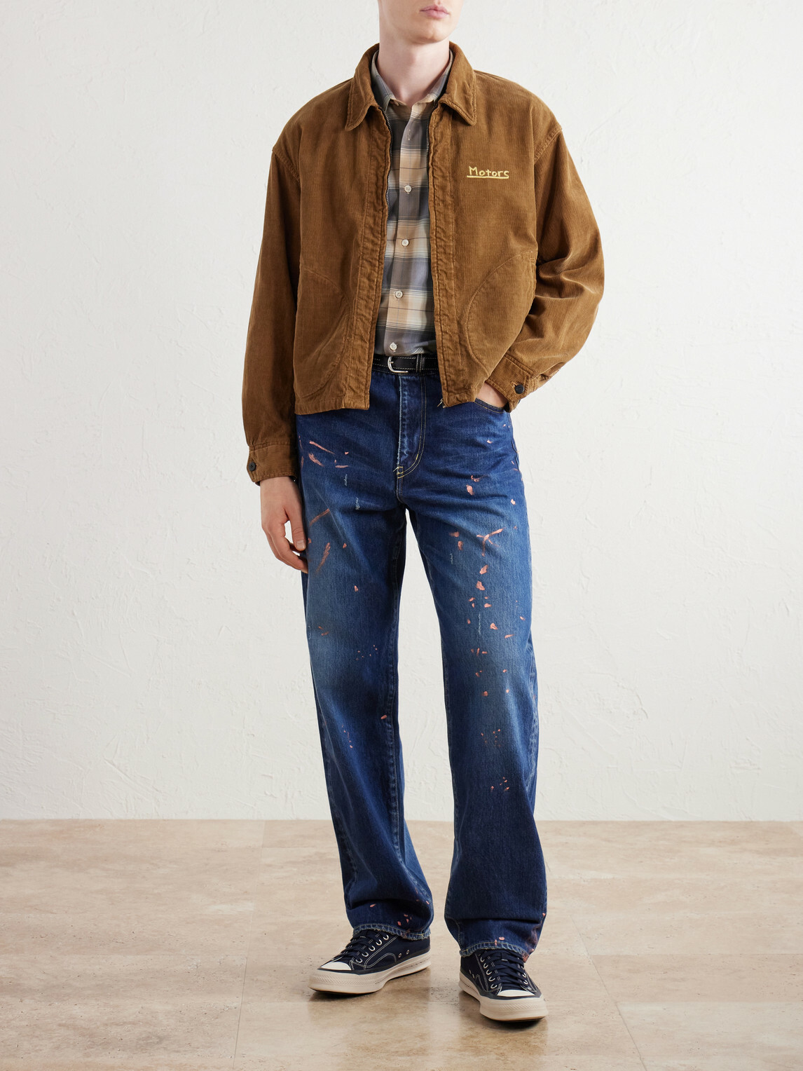 Visvim - Somer Swingtop Embroidered Distressed Cotton-Corduroy Jacket - Brown