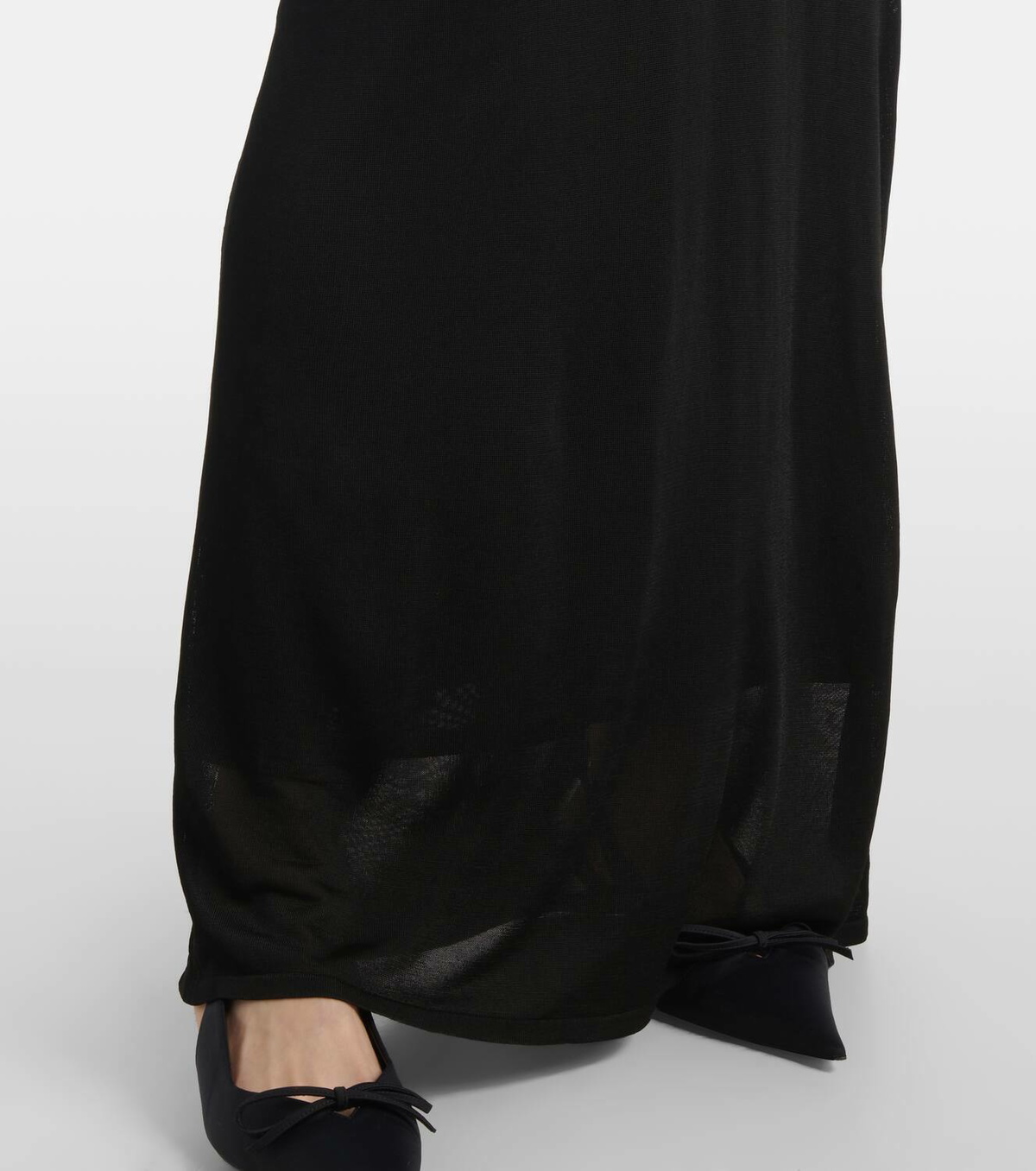 Galvan Mirage scarf-detail gown