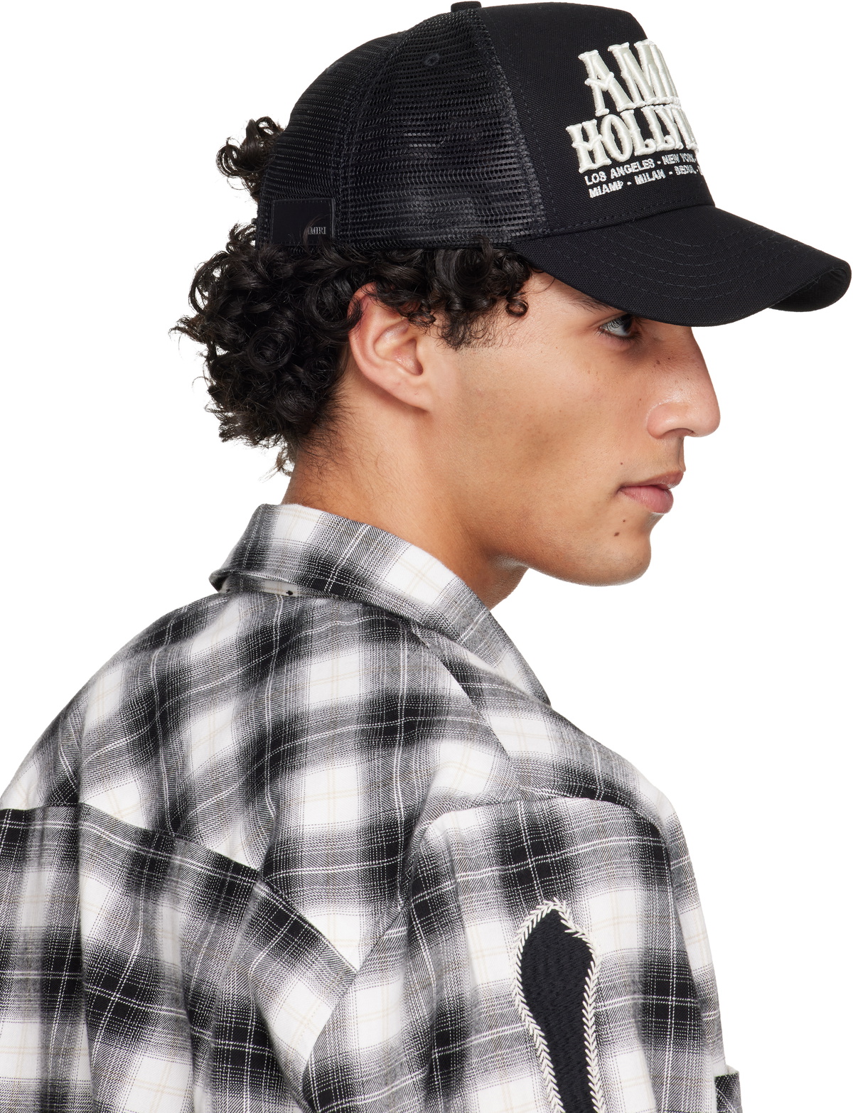 AMIRI Black 'AMIRI Hollywood' Trucker Cap Amiri