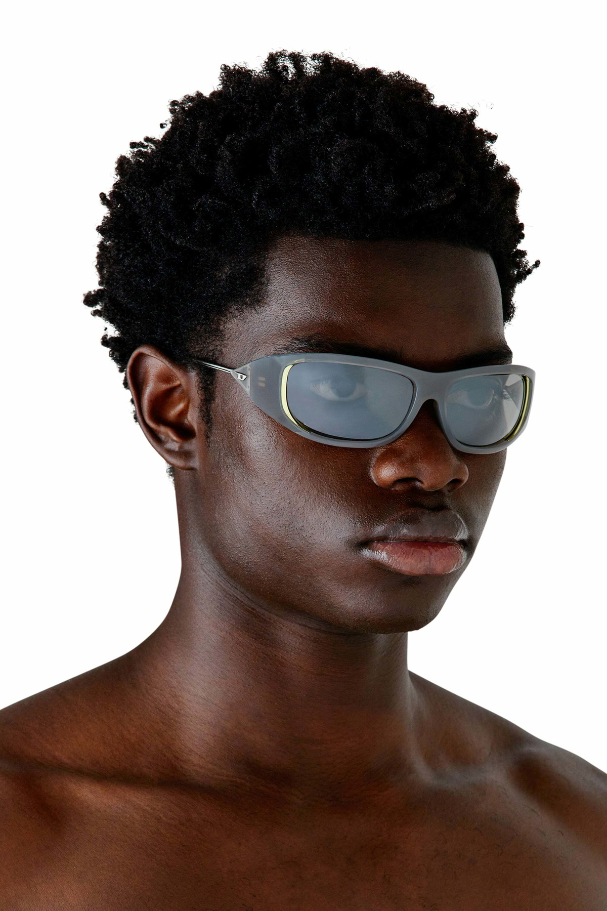 Diesel Wraparound style sunglasses - Sunglasses - Unisex - Grey