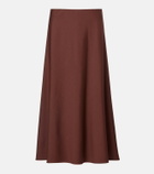 Brunello Cucinelli Wool-blend midi skirt