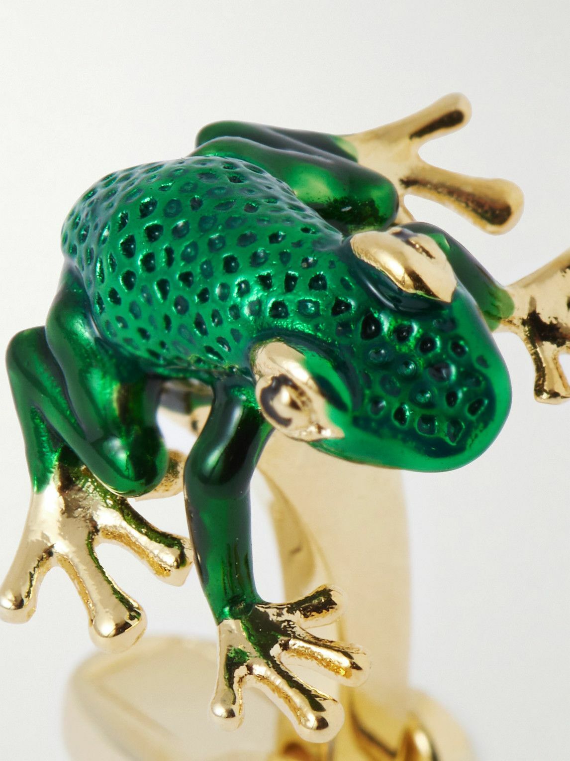 Paul Smith - Frog Gold-Tone Enamel Cufflinks