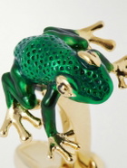 Paul Smith - Frog Gold-Tone Enamel Cufflinks