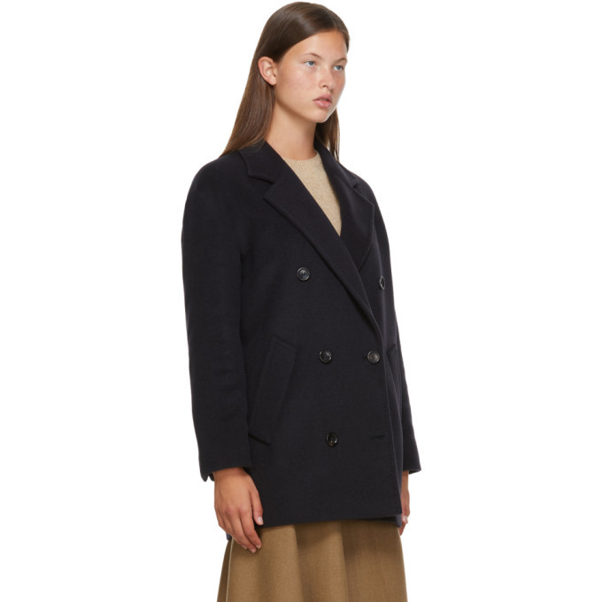 Max Mara Navy Wool Origiano Jacket Max Mara