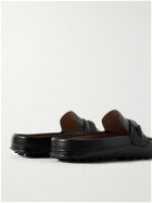 Salvatore Ferragamo - Full-Grain Leather Driving Shoes - Black