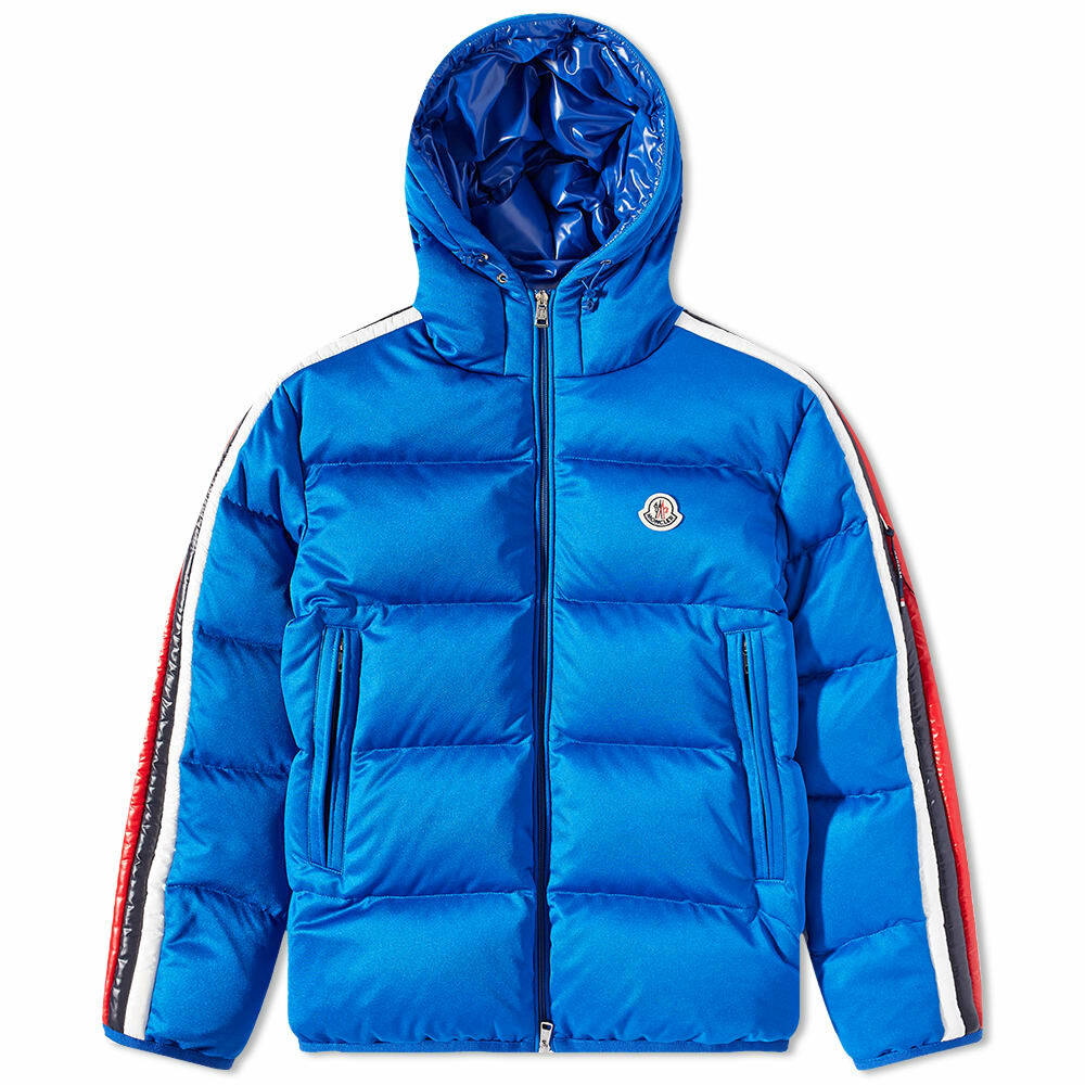 Moncler Men's Sanbesan Side Stripe Jacket in Blue Moncler