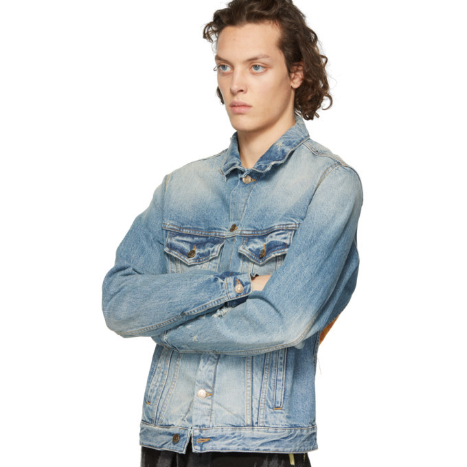 Alanui Desert-Landscape-Back Denim Jacket