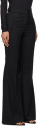 BOSS Black Regular-Fit Flared Wool Twill Trousers