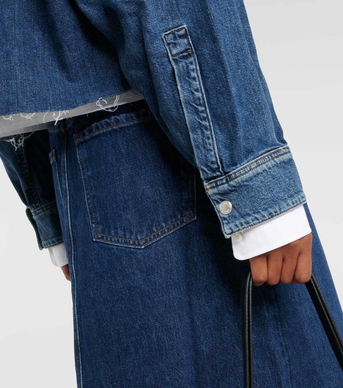 Agolde Nyx cropped denim shirt AGOLDE