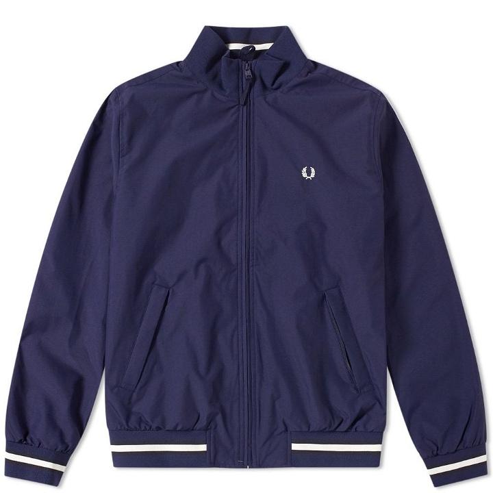 Photo: Fred Perry Funnel Neck Brentham Jacket Blue