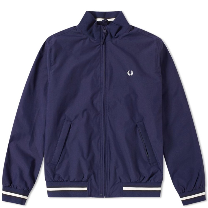 Photo: Fred Perry Funnel Neck Brentham Jacket Blue