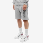 Alexander McQueen Men's Graffiti Logo Sweat Short in Pale Grey