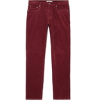 NN07 - Wilson Slim-Fit Stretch-Cotton Corduroy Trousers - Men - Red