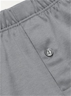 Hanro - Sporty Mercerised Cotton Boxer Shorts - Gray