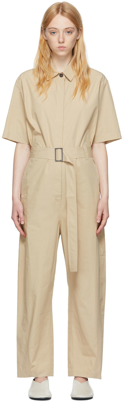 Studio Nicholson Beige Cotton Jumpsuit Studio Nicholson