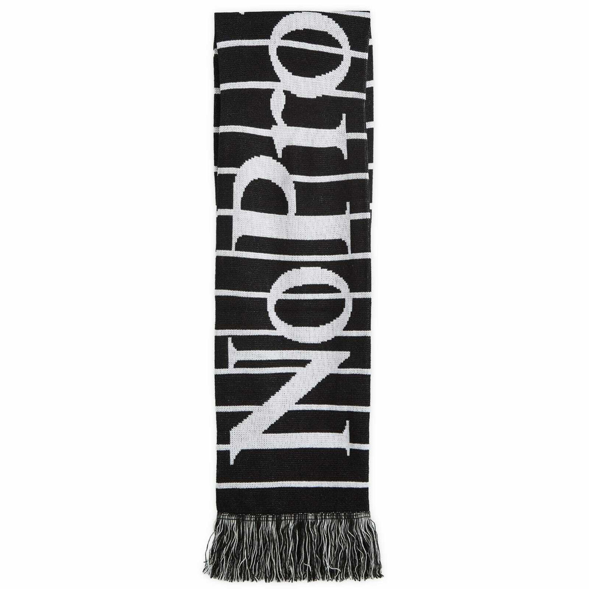 No Problemo Men's Stripe Logo Scarf in Black 