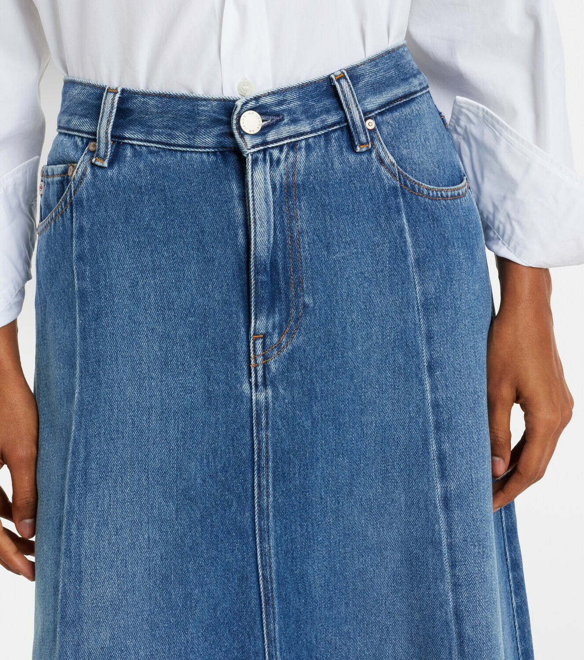 AG Jeans Tula denim maxi skirt