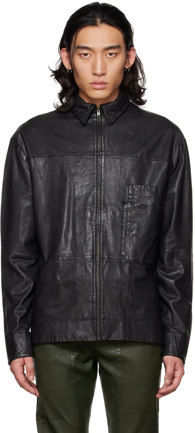 Photo: FREI-MUT Black Leather Jacket