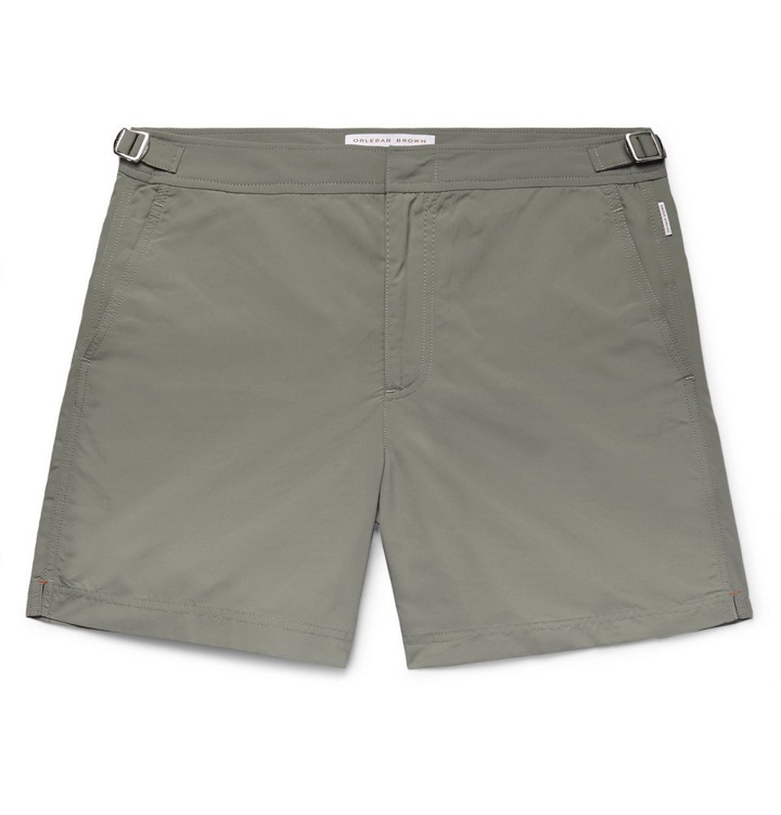 Photo: Orlebar Brown - Bulldog Mid-Length Swim Shorts - Men - Gray green