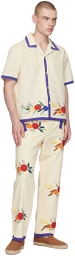 Bode Off-White Fruit Bunch Trousers