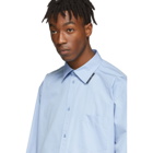 Balenciaga Blue Rubber Logo Shirt