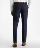 Brooks Brothers Men's Soho Fit Glen Plaid Stretch Advantage Chino Pants | Navy