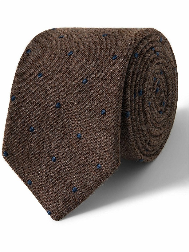 Photo: Paul Smith - 8cm Polka-Dot Wool and Silk-Blend Tie